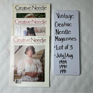 Vintage Creative Needle Magazines- Summer Issues Lot of 3 (1989-1991)
